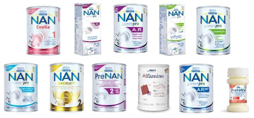 (PHOTOS) Rappel préventif de laits infantiles NAN : Nestlé Belgilux retire plusieurs lots par précaution