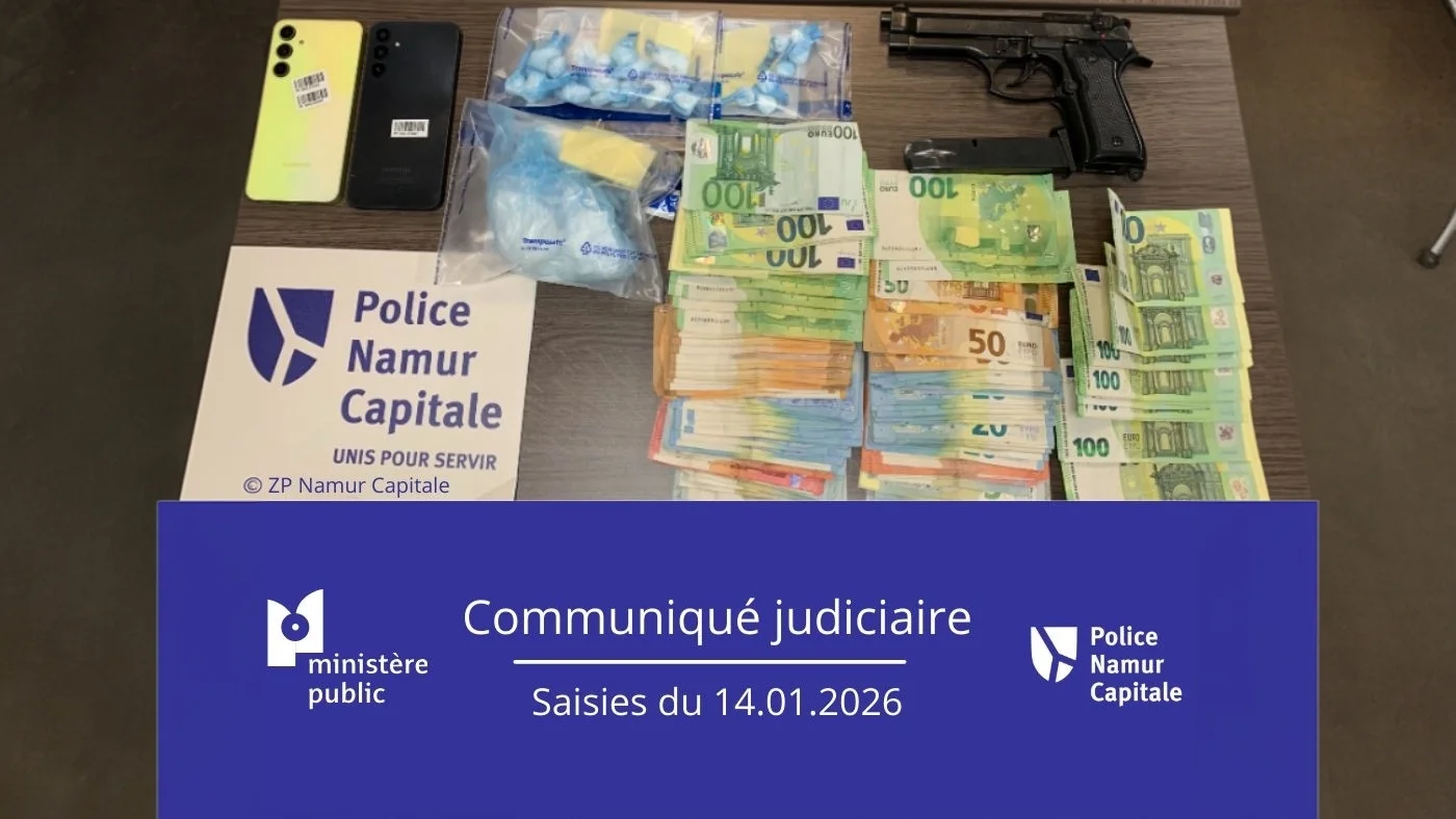 Trois interpellations et deux mandats d’arrêt après une perquisition liée à un trafic de drogue à Namur
