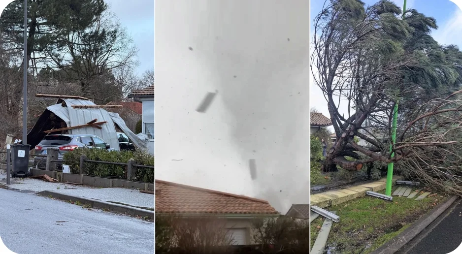 (VIDÉO) France : une tornade frappe Mios, près de 300 maisons touchées