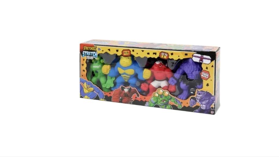 Action rappelle les figurines Stretch Squad