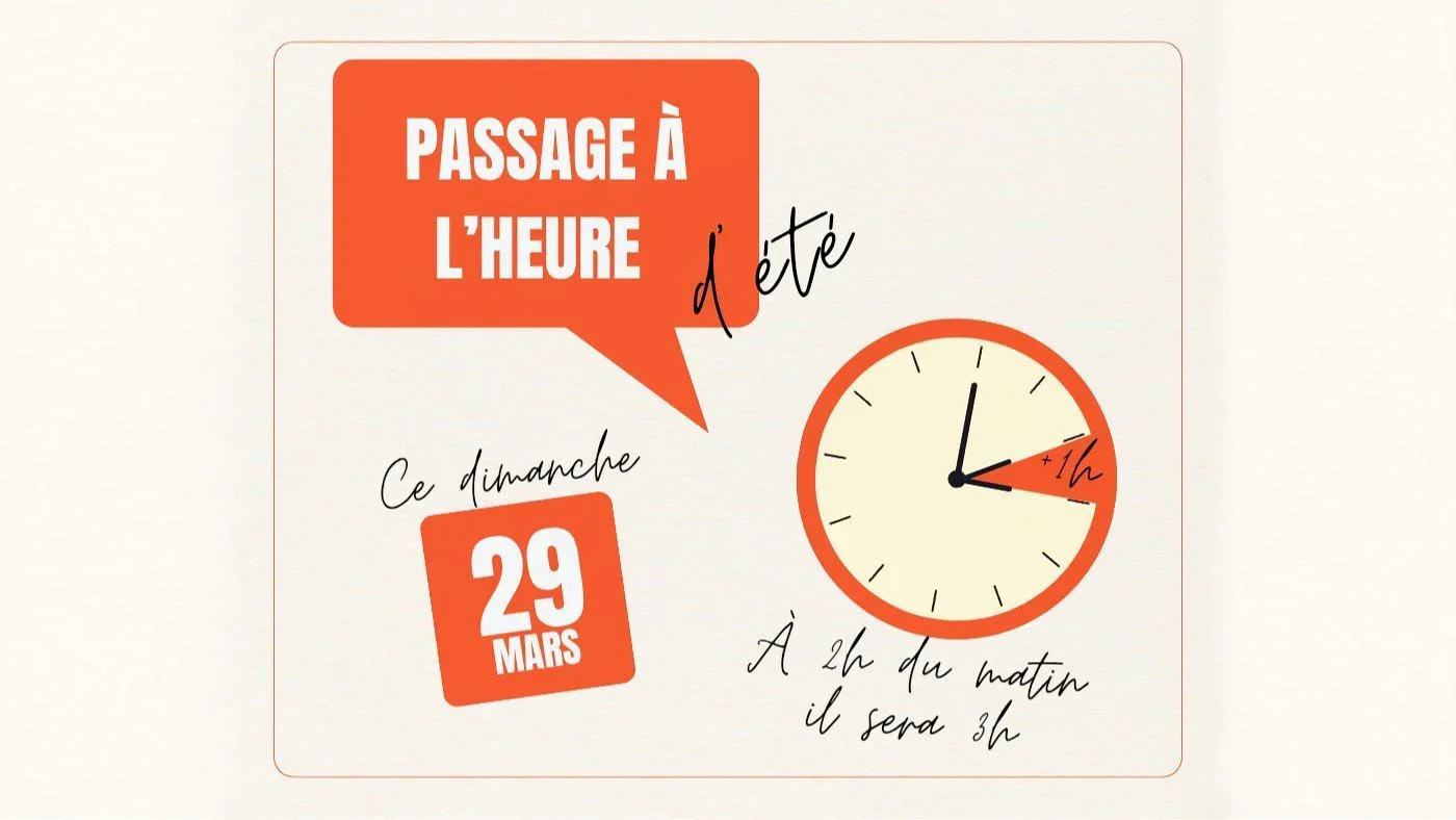 Passage à l’heure d’été ce week-end : tout ce qu’il faut savoir
