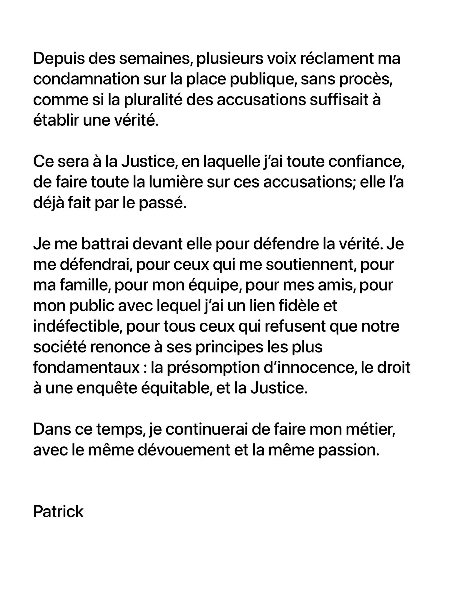 Via Facebook de Patrick Bruel
