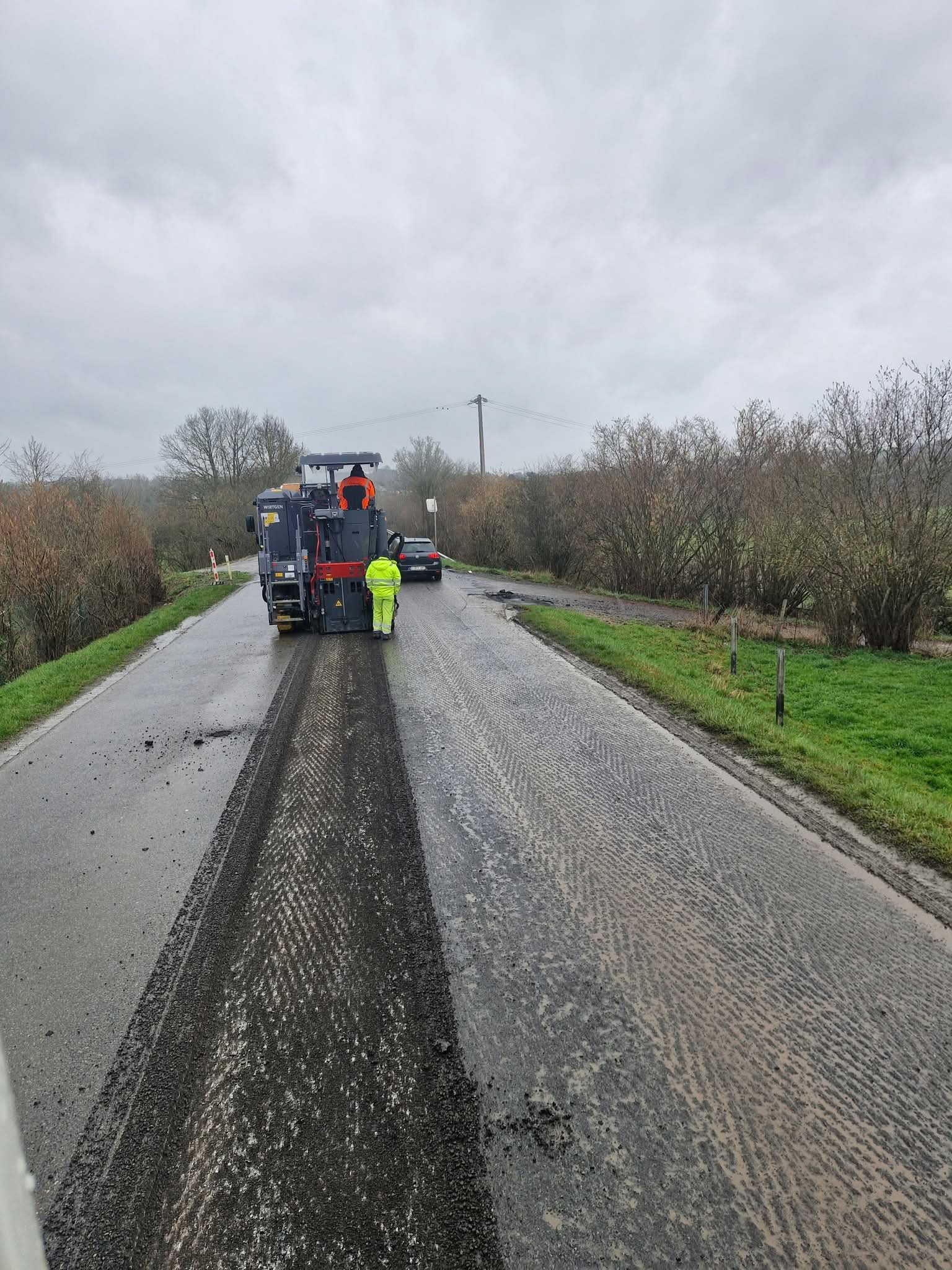 Travaux en cours à Noiseux sur N929 - Travaux N929 (Photo 1/1)