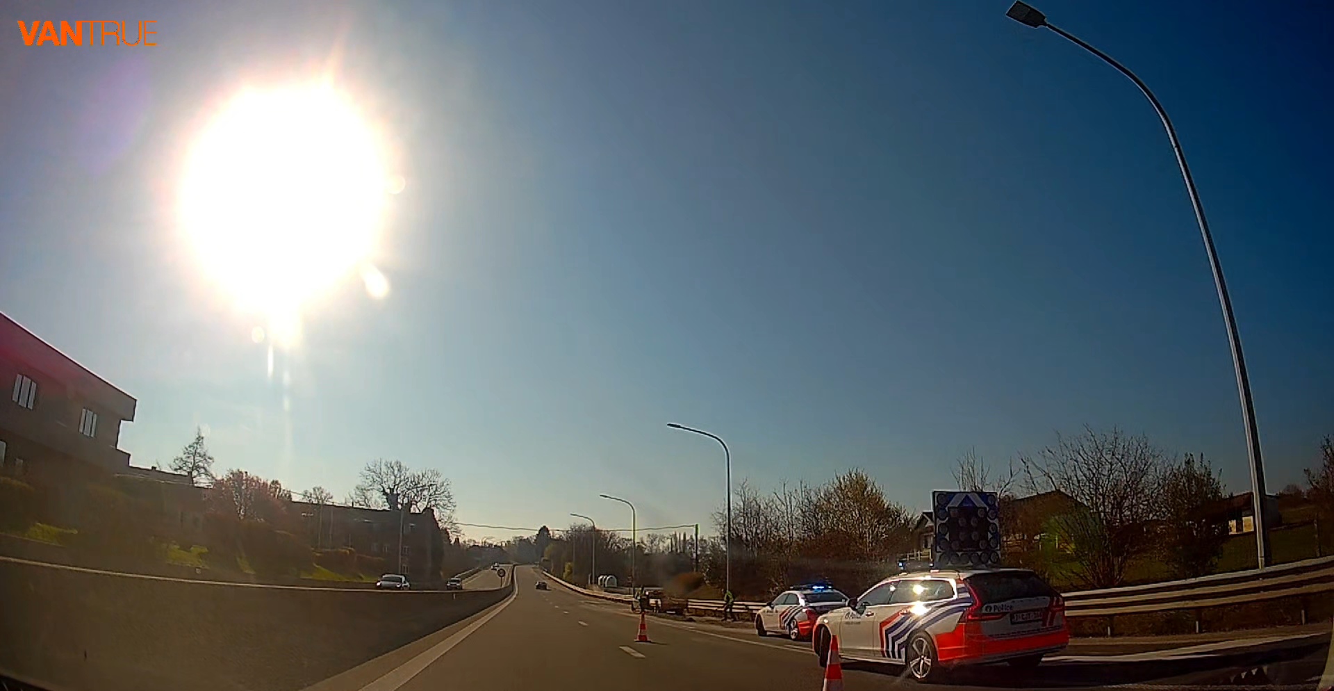 Perte de chargement à Fraire sur E420/N5 - Gravier sur les voies E420/N5 (Photo 1/1)